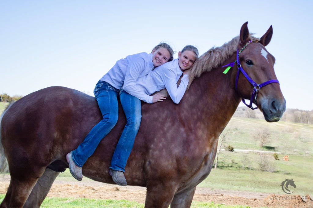 both girl on horse 1